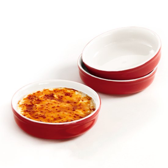12 x soufflé vormpjes, crème brûlée-schaaltjes van keramiek, ovenvaste