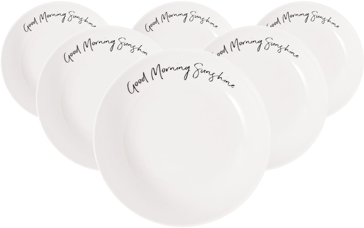 Schalen Good Morning Sunshine Statement ø 18,7 cm Set van 6