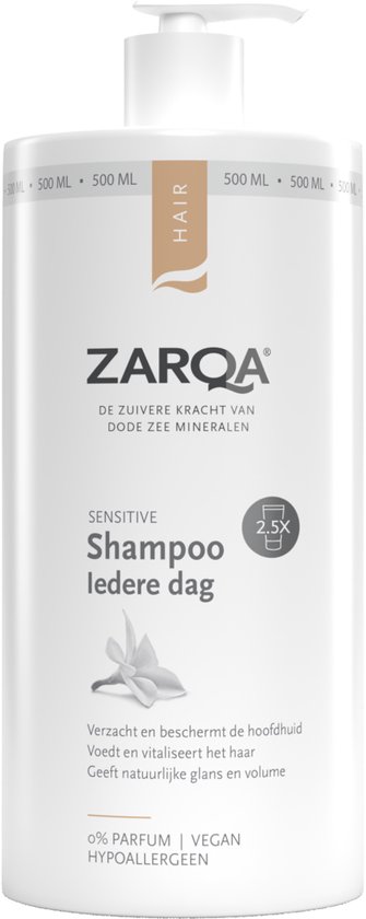 ZARQA Iedere Dag Shampoo Sensitive - 500ml - Hypoallergeen