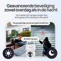 Protectly 3K 5MP beveiligingscamera met geavanceerd dag- en nachtzicht dankzij 2 sterke LED-lampen.