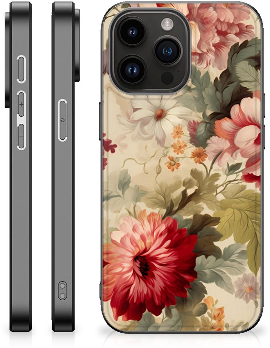 Bloemen Hoesje voor iPhone 15 Pro Max Bloemen