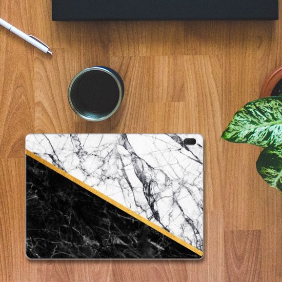 Lenovo Tab E10 Tablet Back Cover Marble Blanc Noir