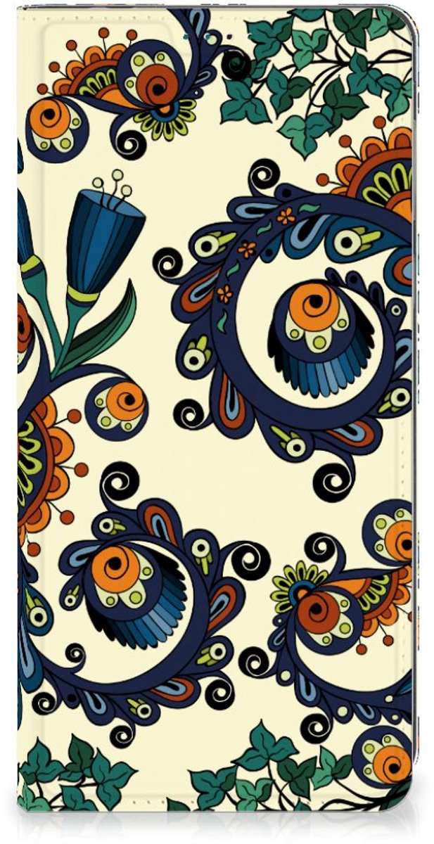 Book Case voor Telefoon Hoesje Motorola Moto E13 4G Barok Flower