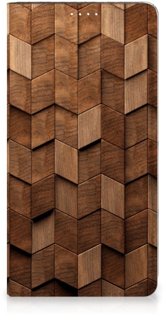 Book Wallet Case voor Samsung Galaxy A54 Wooden Cubes