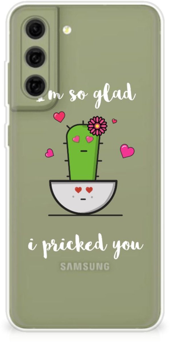 Samsung Galaxy S21FE Telefoonhoesje met Naam Cactus Glad