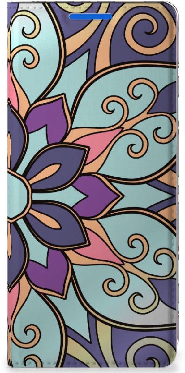 OPPO Reno 6 Pro Plus 5G Smart Cover Purple Flower