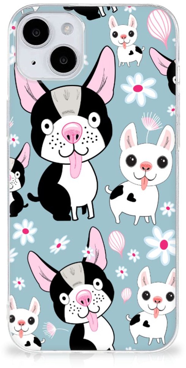 iPhone 15 TPU Hoesje Hondjes