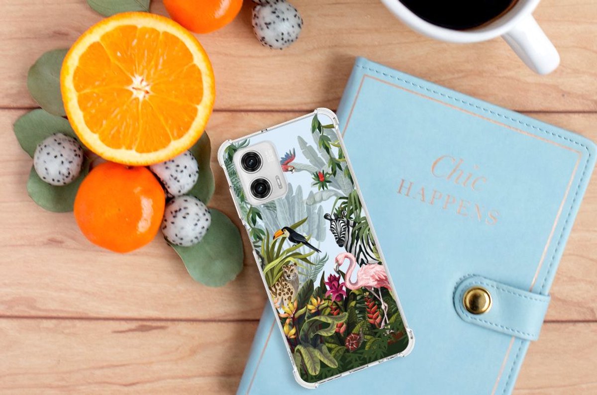 Case Anti-shock voor Motorola Moto G73 Jungle