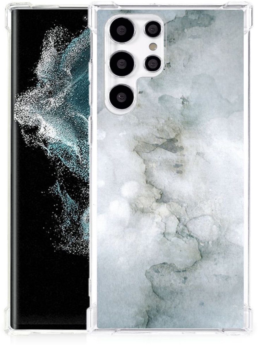 Back Cover Samsung Galaxy S22 Ultra Painting Grey