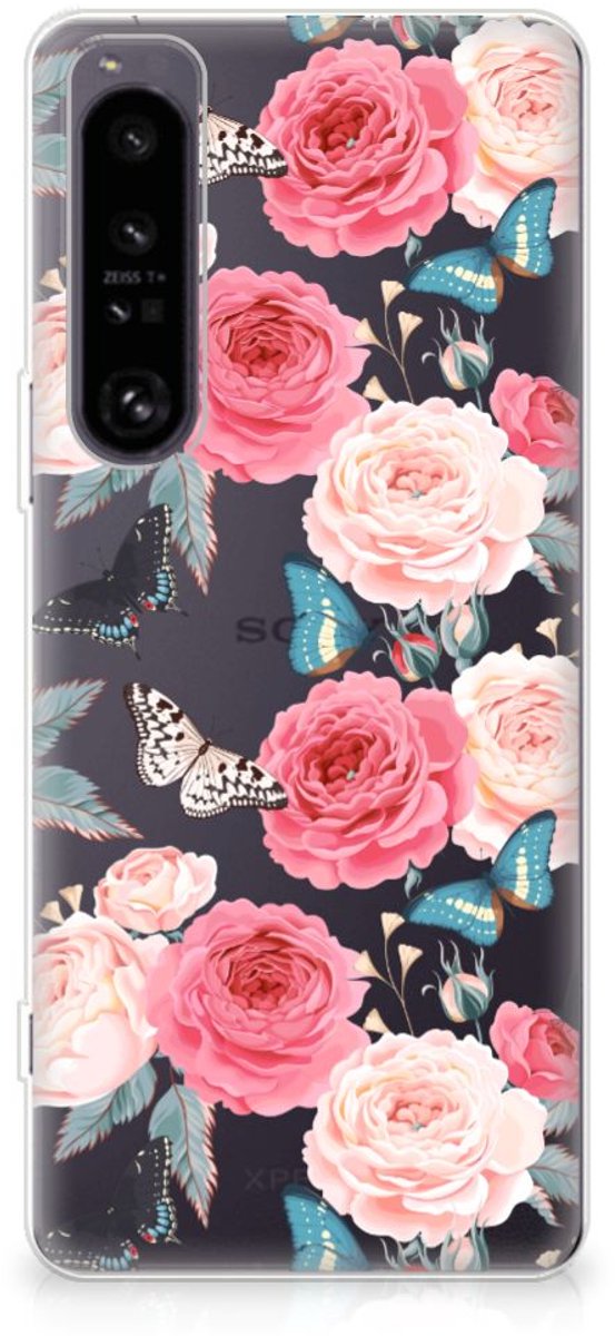Sony Xperia 1 IV TPU Case Butterfly Roses