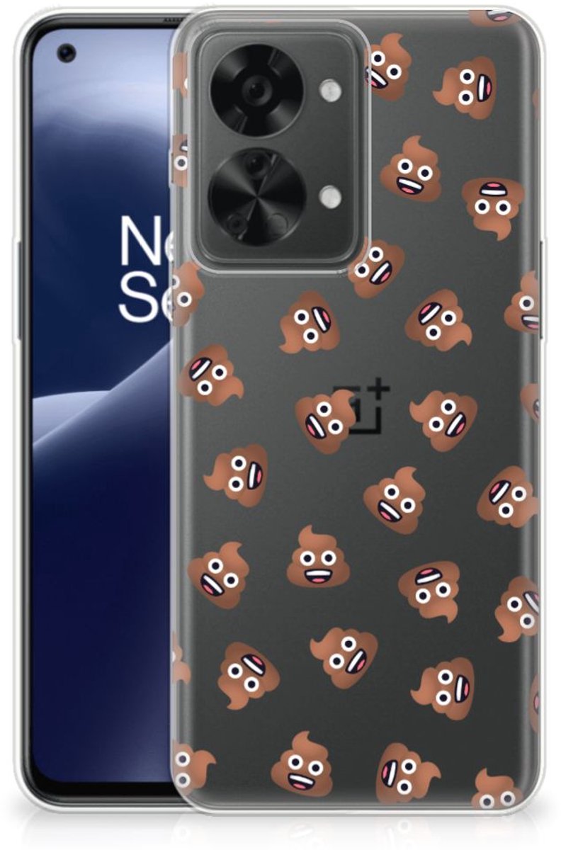TPU bumper voor OnePlus Nord 2T Poep Emojis