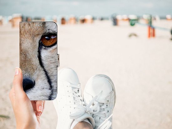 Bookcase OPPO A74 4G Case Cheetah
