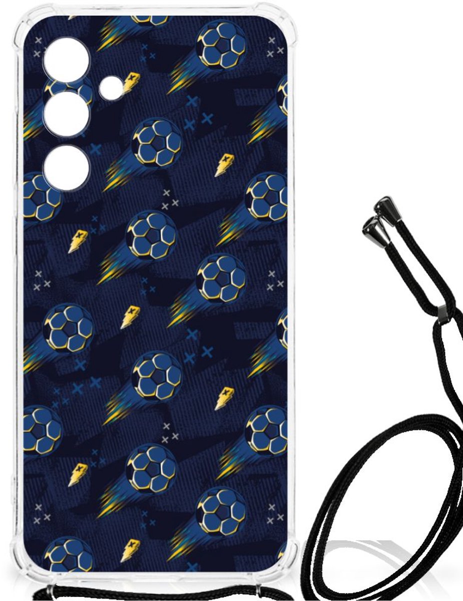 Doorzichtige Silicone Hoesje voor Samsung Galaxy A55 Voetbal