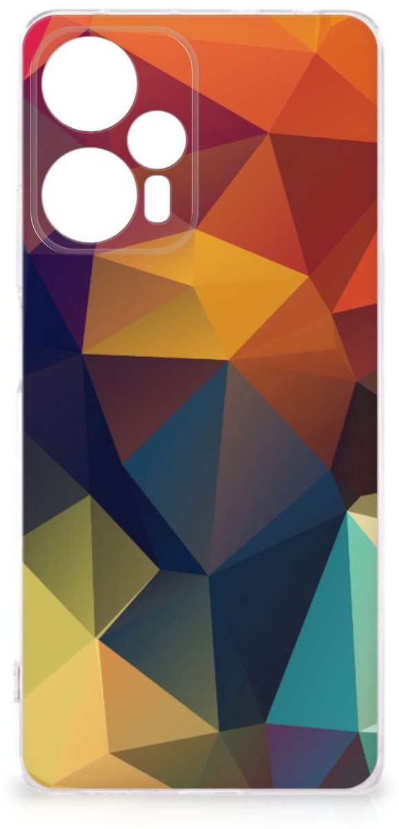 Xiaomi Poco F5 TPU Hoesje Polygon Color