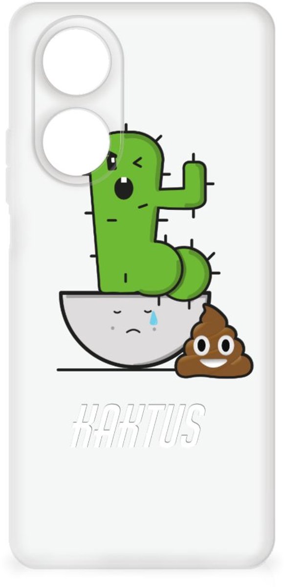OPPO A58 4G Telefoonhoesje met Naam Cactus Poo