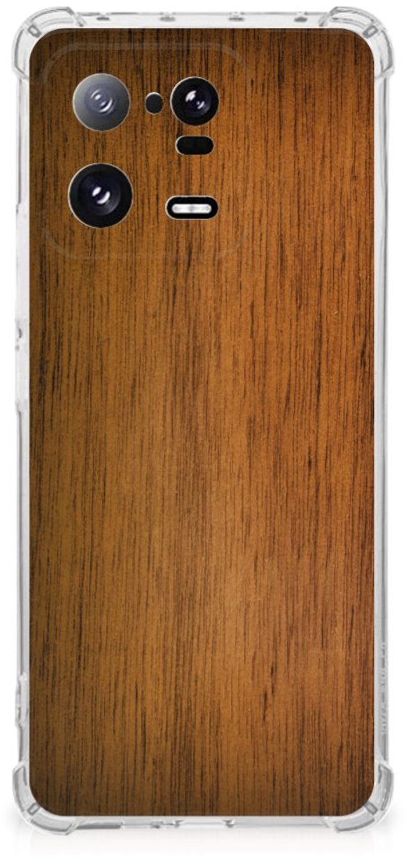 Xiaomi 13 Pro Stevig Telefoonhoesje Donker Hout