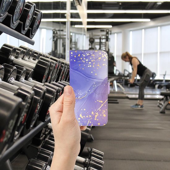 Coque adaptée au Samsung Galaxy A54 5G Aquarelle Violet