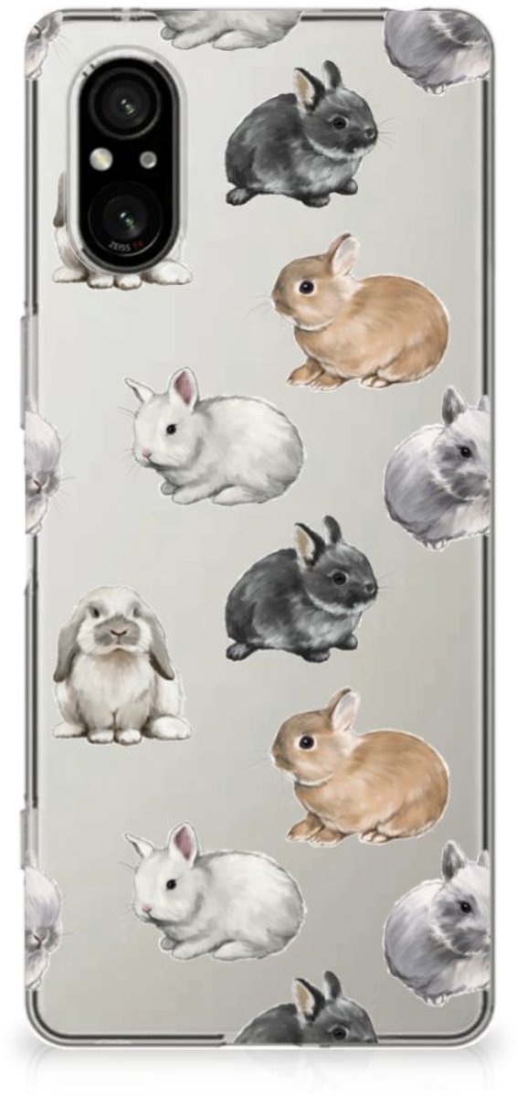 TPU Hoesje voor Sony Xperia 5 V Konijntjes