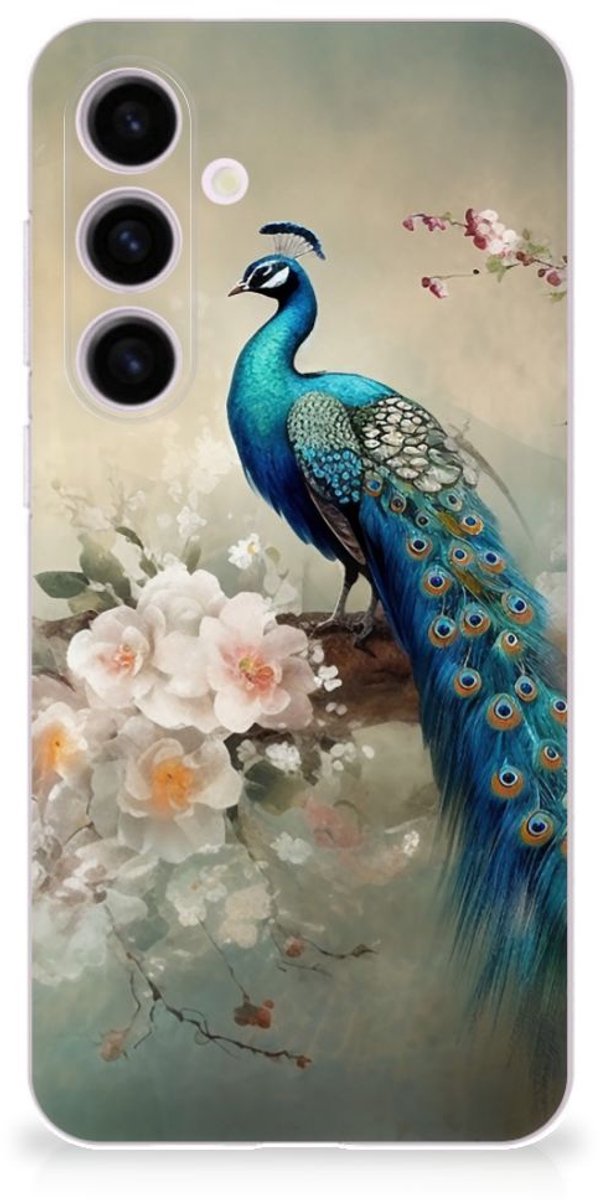 TPU Hoesje voor Samsung Galaxy S24 Plus Vintage Pauwen