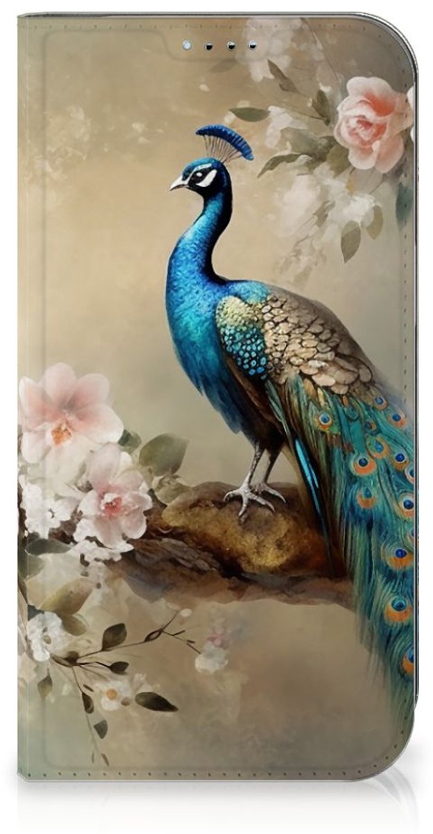 Hoesje maken voor iPhone 15 Vintage Pauwen