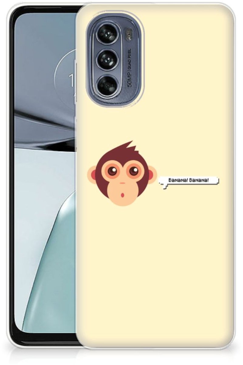 Motorola Moto G62 5G Telefoonhoesje met Naam Monkey