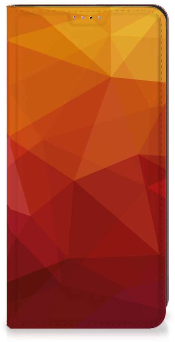 Book Case voor Stand Case voor Samsung Galaxy A05 Polygon Red