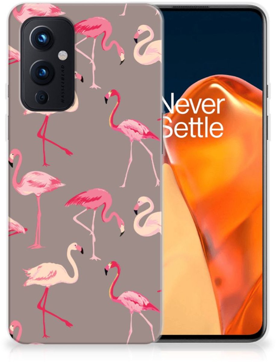 OnePlus 9 TPU Hoesje Flamingo