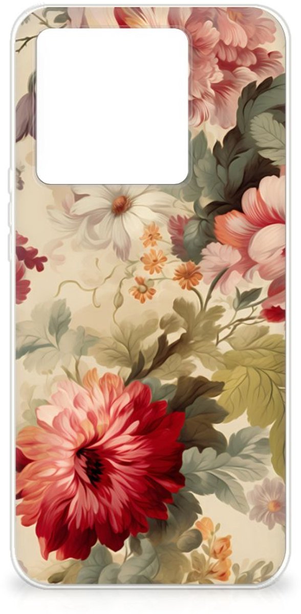 TPU Case voor Xiaomi 13T Bloemen