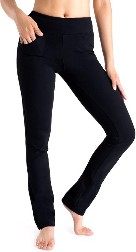 Luxe Kwaliteit Dames Sportbroek / Joggingsbroek | Trainingsbroek / Huisbroek | Sweatpants | Zwart - M (40)