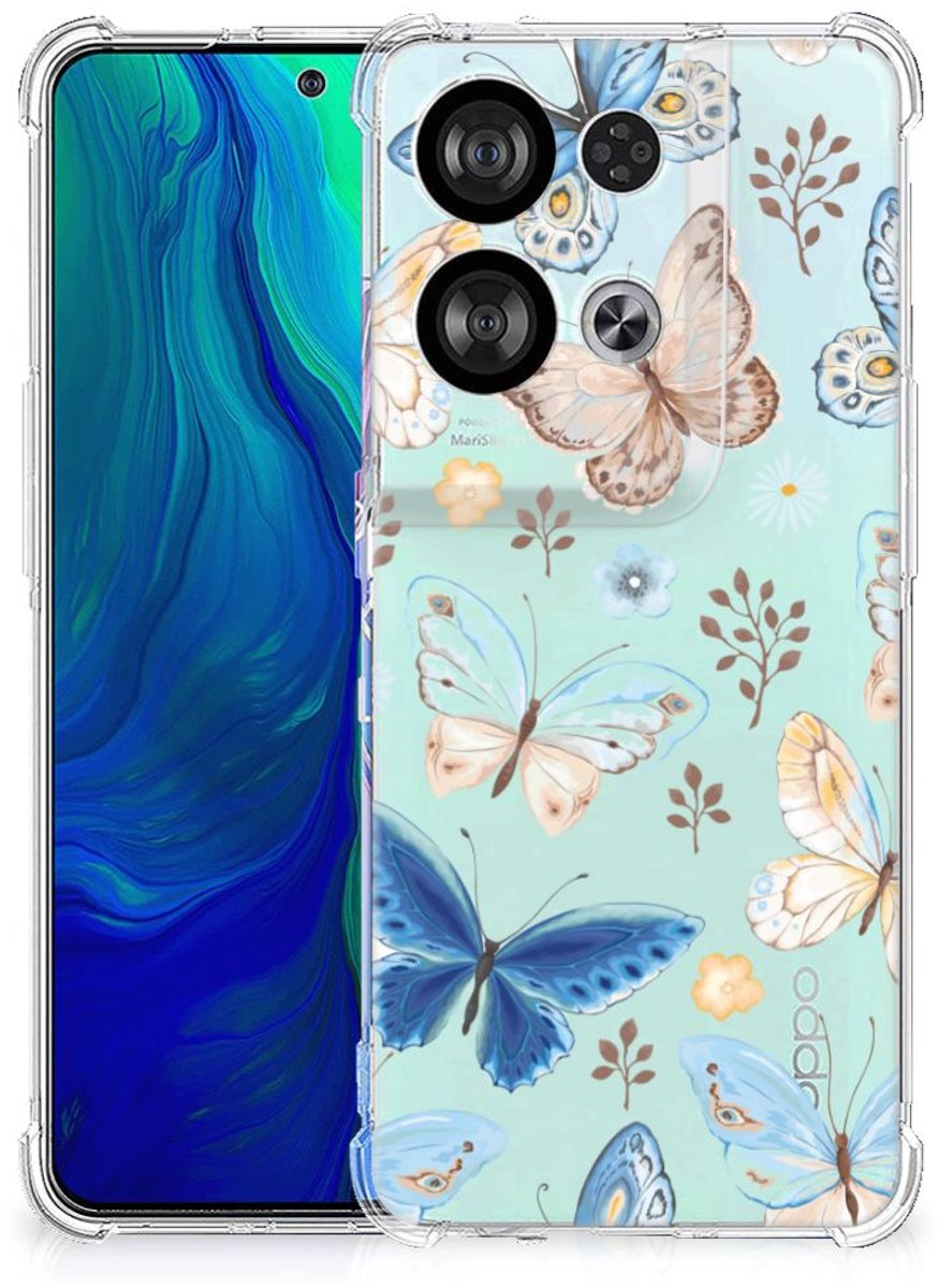 Case Anti-shock voor OPPO Reno8 Vlinder