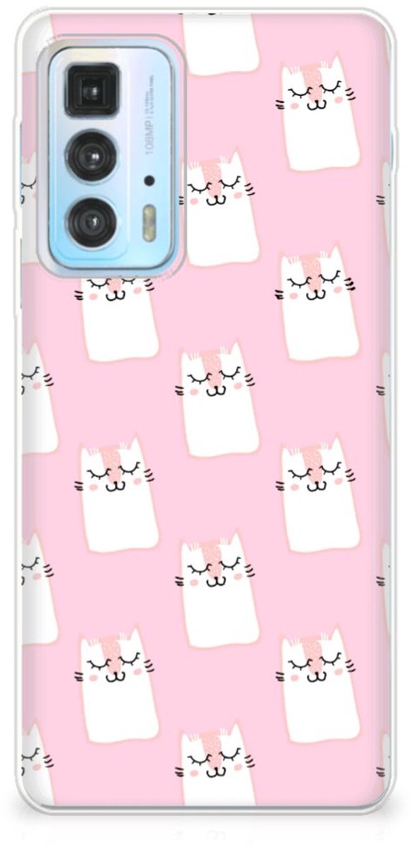 Motorola Edge 20 Pro TPU Hoesje Sleeping Cats