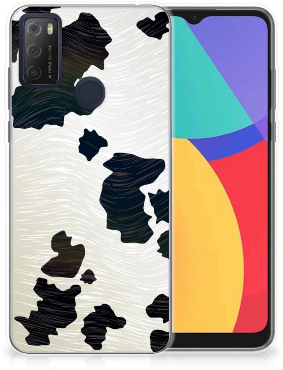 Alcatel 1S (2021) TPU Hoesje Koeienvlekken