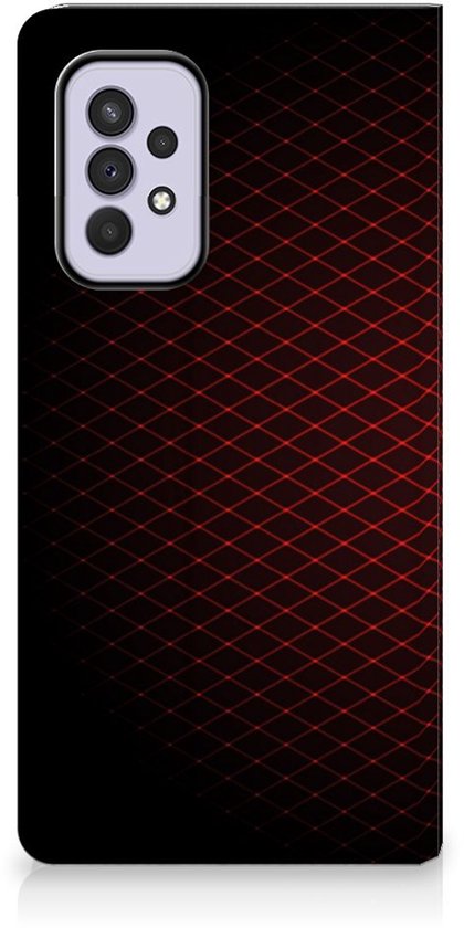 Coque Photo Phone Samsung Galaxy A33 5G Smart Cover Damier Rouge