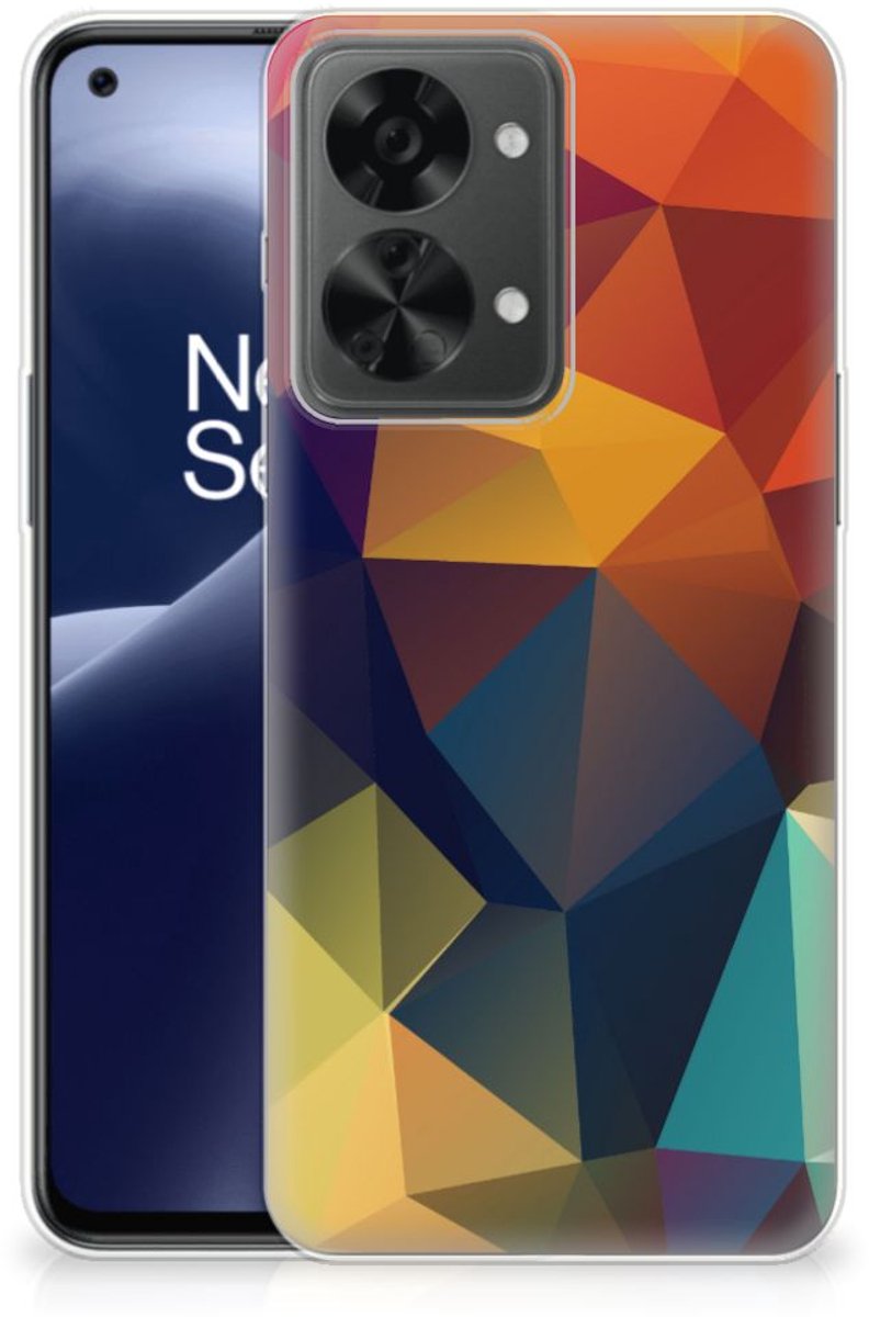 OnePlus Nord 2T TPU Hoesje Polygon Color