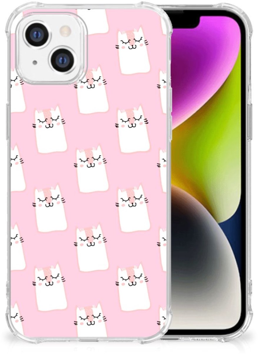 iPhone 14 Case Anti-shock Sleeping Cats