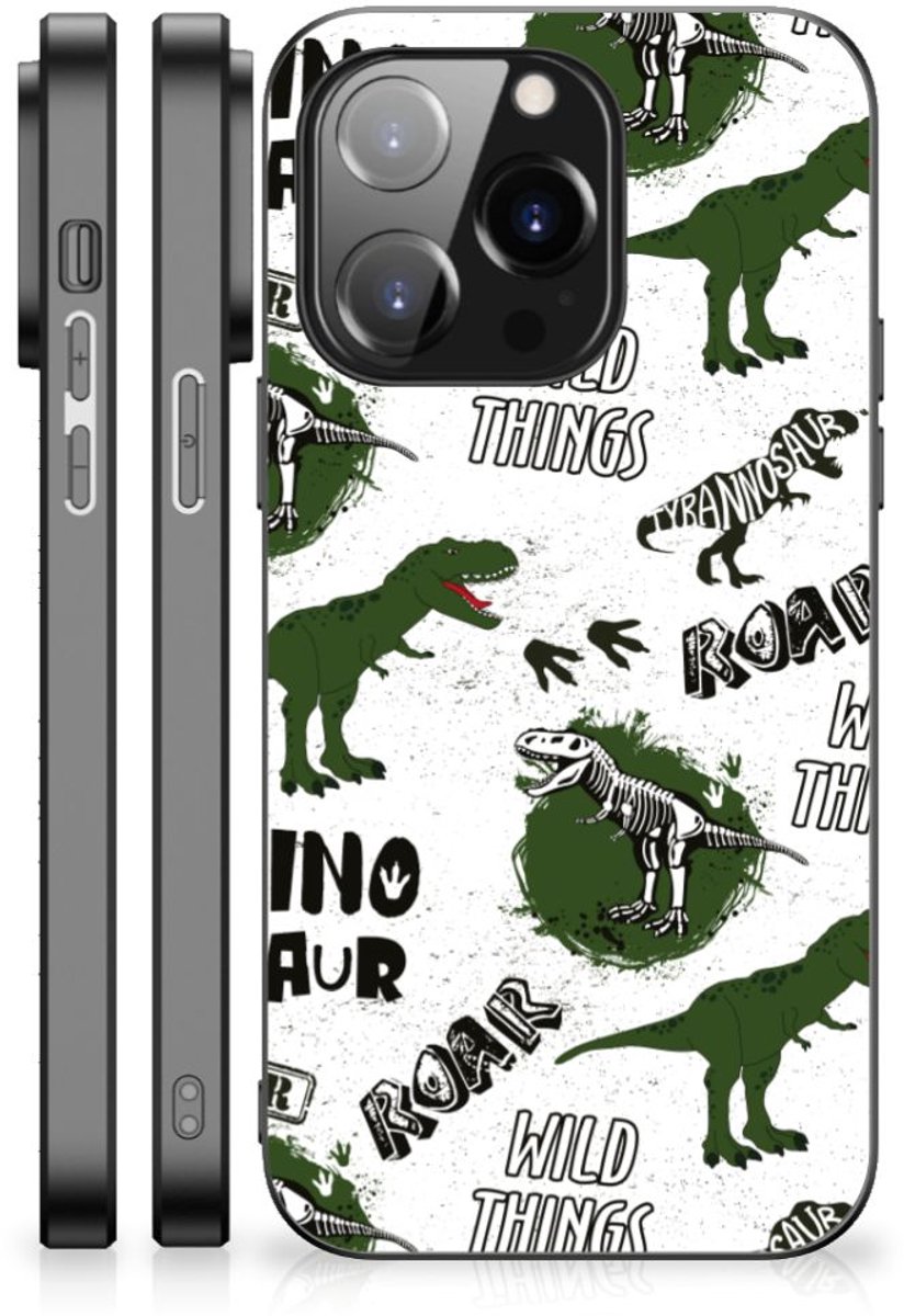 Dierenprint Telefoonhoesje voor iPhone 14 Pro Dinosaurus