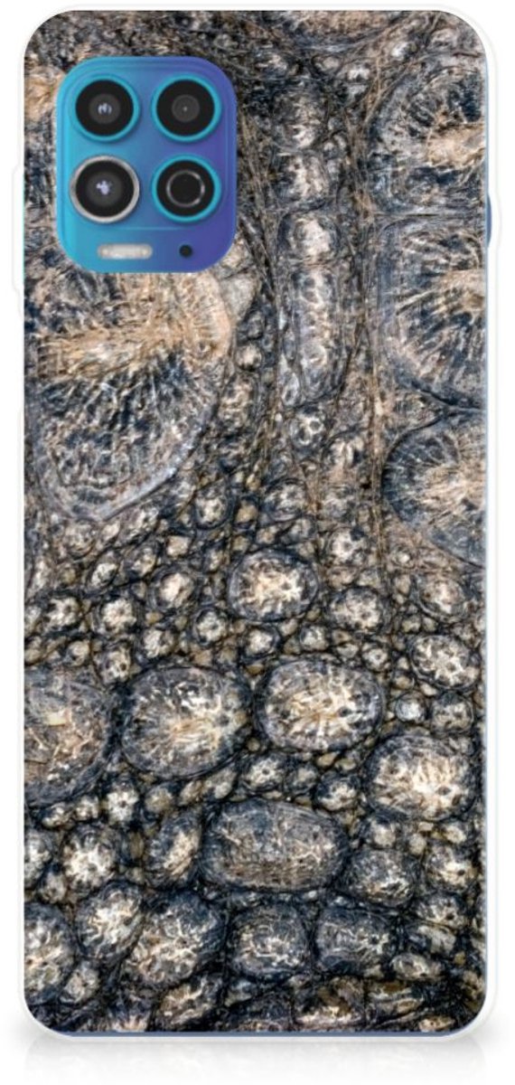 Motorola Moto G100 TPU Hoesje Krokodillenprint