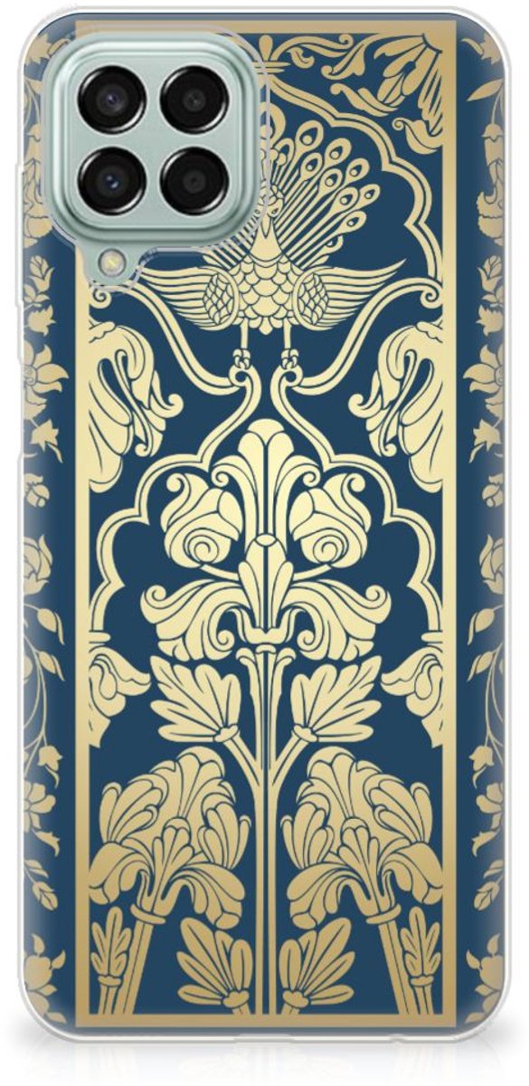 Samsung Galaxy M33 TPU Case Beige Flowers