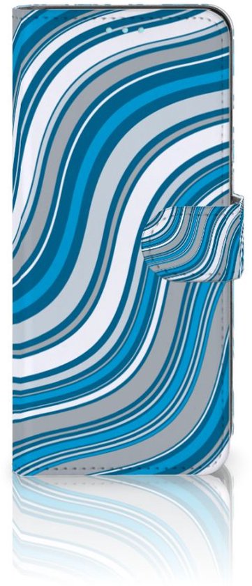Book Case Sony Xperia 10 III Cover Waves Blue