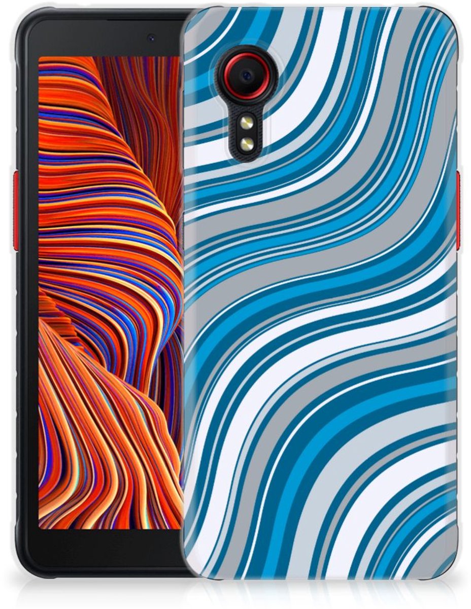 TPU Hoesje voor Samsung Galaxy Xcover 5 TPU bumper Waves Blue