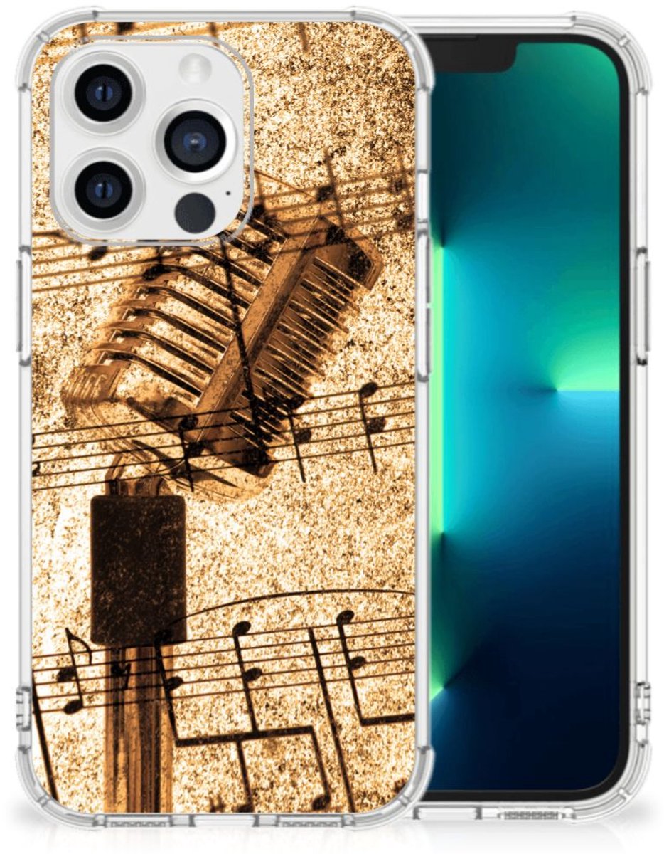 Apple iPhone 13 Pro Anti-shock Hoesje met foto Bladmuziek