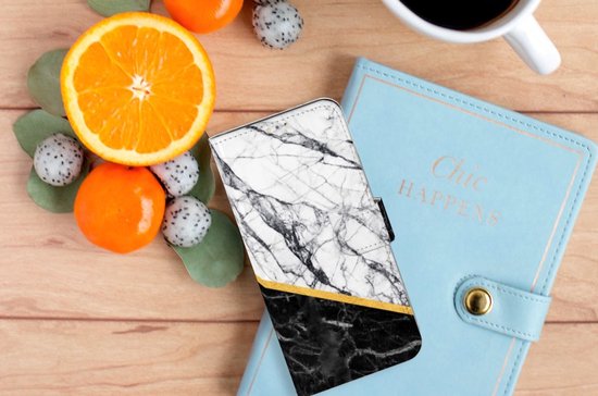 Coque Mobile OPPO A15 GSM Case Marbre White Noir