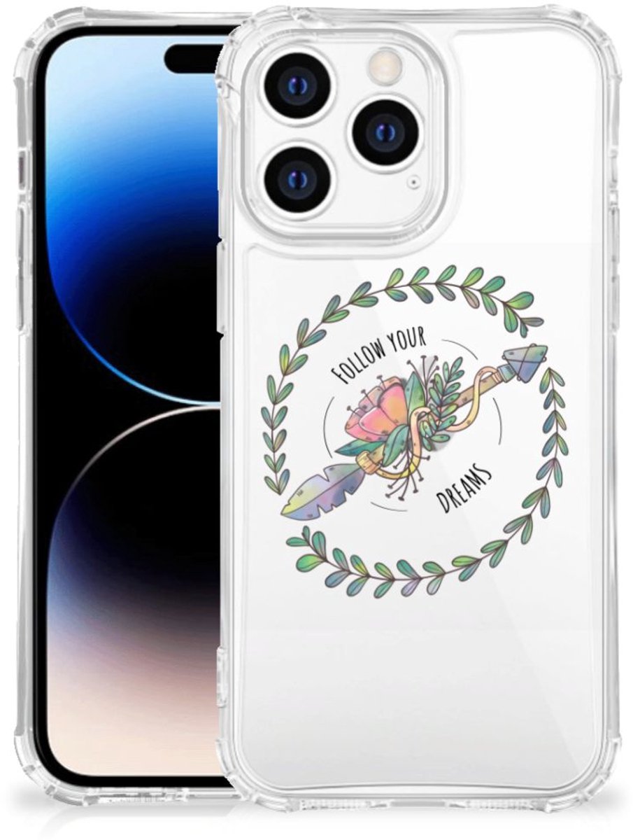 Apple iPhone 14 Pro Max Stevig Bumper Hoesje Boho Dreams