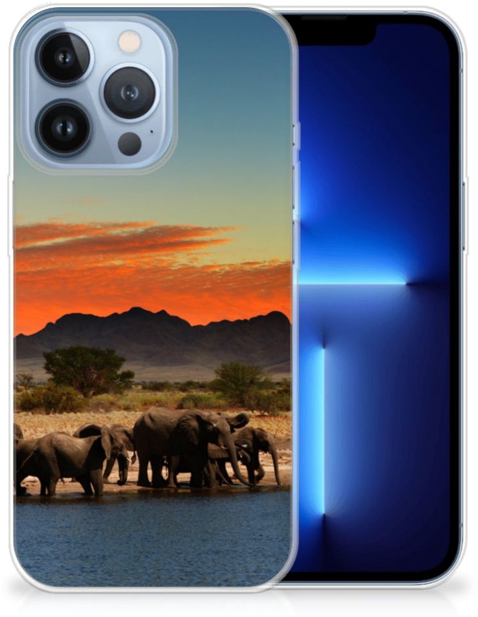 Apple iPhone 13 Pro TPU Hoesje Olifanten