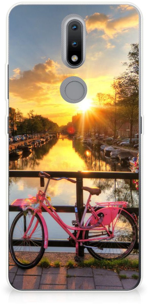Nokia 2.4 Siliconen Back Cover Amsterdamse Grachten