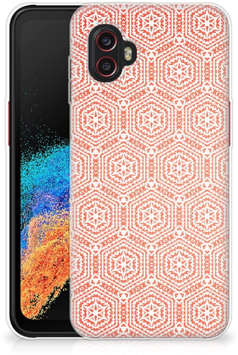 Samsung Galaxy Xcover 6 Pro TPU bumper Pattern Orange