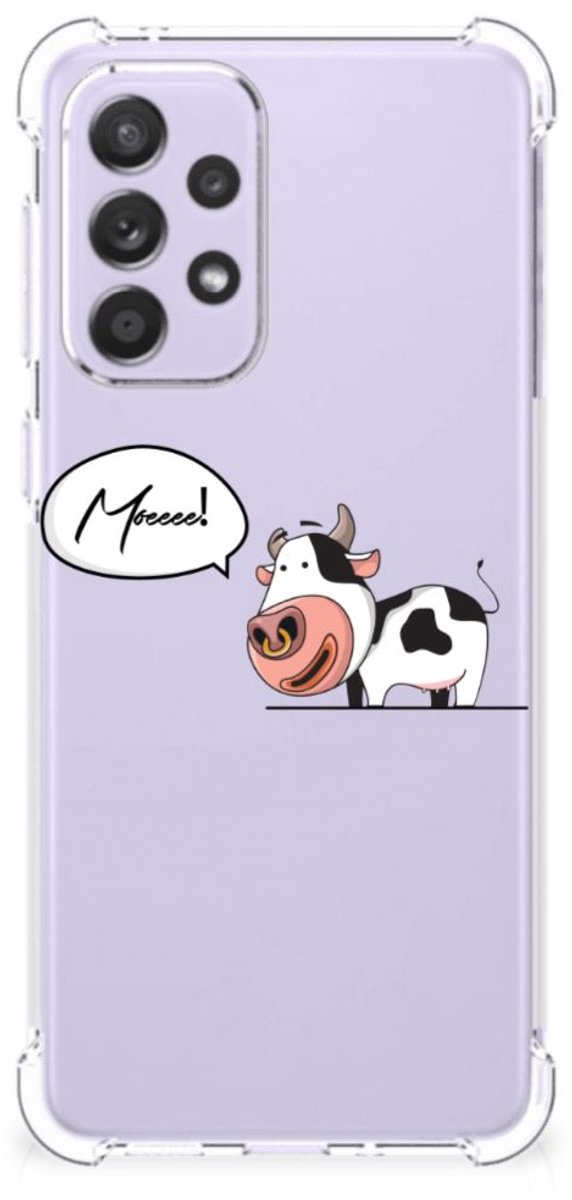 Samsung Galaxy A33 Stevig Bumper Hoesje Cheeky Cow