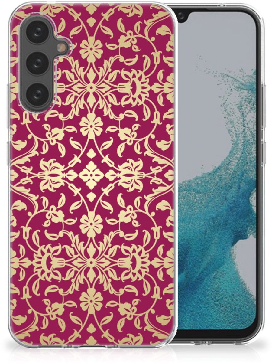 Siliconen Hoesje Samsung Galaxy A34 Barok Pink