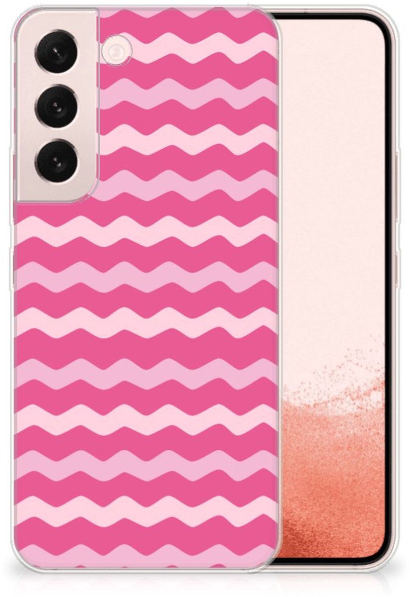 Samsung Galaxy S22 TPU bumper Waves Pink