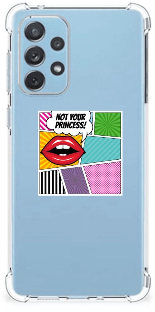 Samsung Galaxy A73 Anti Shock Bumper Case Popart Princess